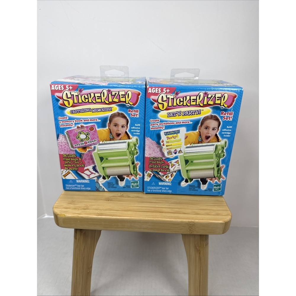 Vintage‎ Hasbro Toys Stickerizer Refill Set Lot Of 2 Sealed